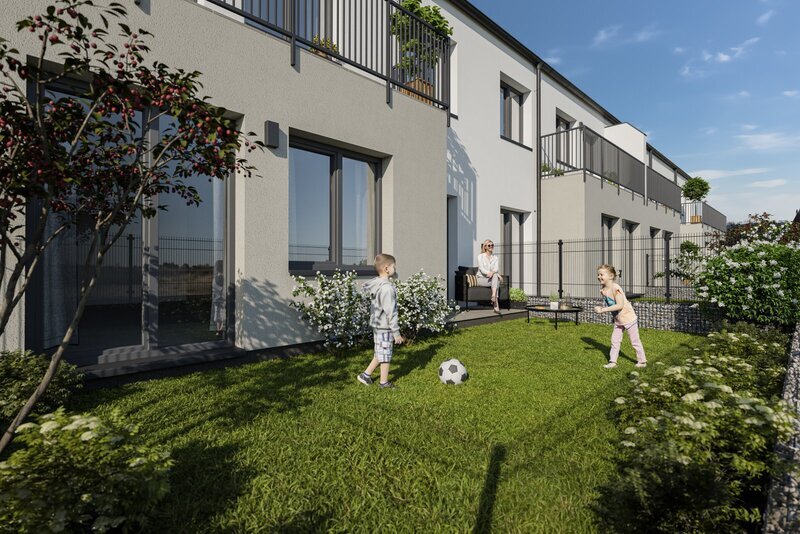 Prakticky řešený byt 2+kk  s neprůchozími pokoji a s terasou