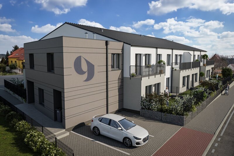 Prostorný byt 2+kk propojen se zahradou orientovanou na jihozápad
